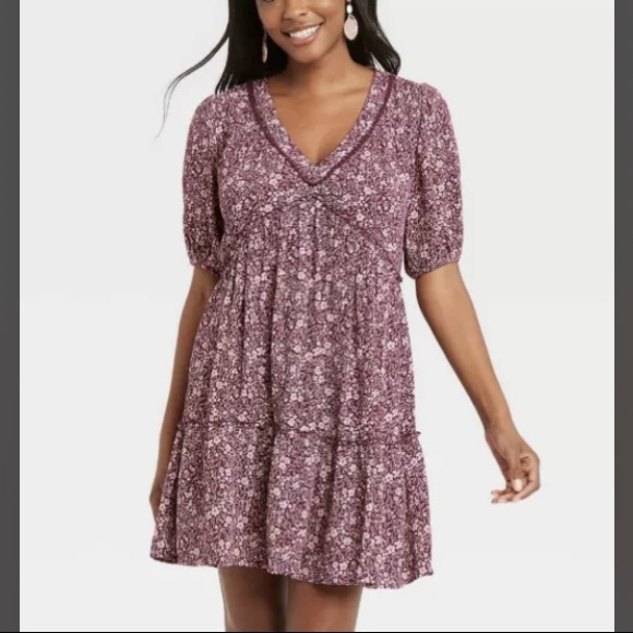 Xxl Knox Rose Womens Vneck Floral Mini 